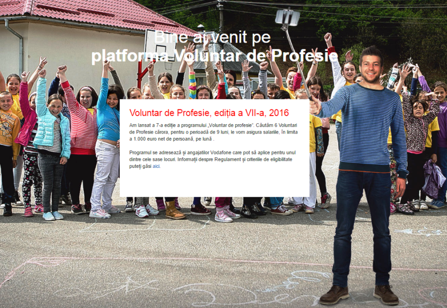 Fundatia Vodafone Romania a dat startul programului Voluntar de profesie